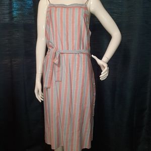NEW Miao Miao Pink & Blue Striped Dress